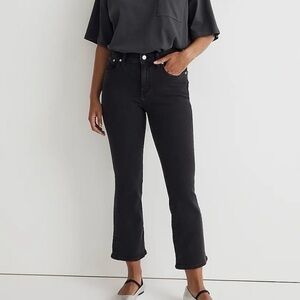 NWT MADEWELL Tall Mid-rise Kick out crop jeans 26T long inseam
